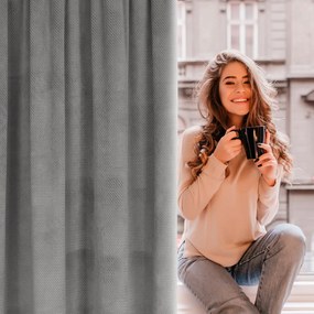 ZATEMŇOVACÍ ZÁVES NA PÁSKE ELIZA 140X300 CM SIVÁ