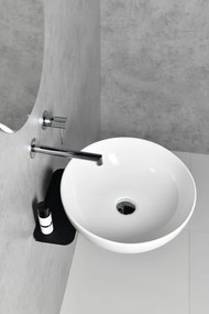 Sapho Sapho, TETRIS umývadlo s držiakom pre podomietkovou batériu, čierna matná, TZ429-01