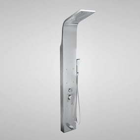 Merin Silver Sprchový panel, z nehrdzavejúcej ocele