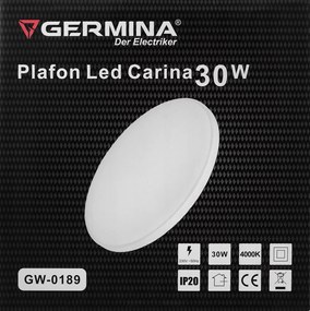Germina LED prisadené stropné svietidlo 30W okrúhle - neutrálna biela