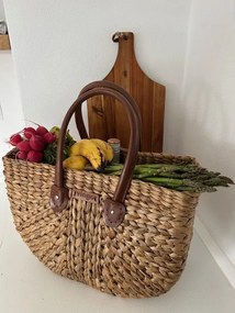 Plážová taška z vodného hyacintu, oblá Rozmery (cm): 43x18x30