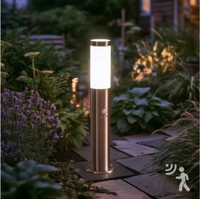 BRILAGI - Vonkajšia lampa so senzorom ELIA 1xE27/20W/230V IP44 50 cm chróm