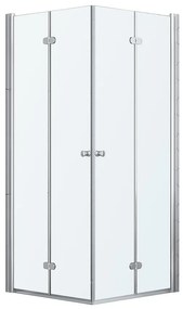 Sprchový kút Zig 90x90x195 chróm