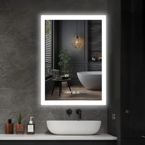 IREDA kúpeľňové zrkadlo s LED osvetlením, 60 x 80 cm