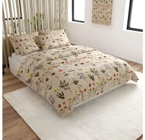 Krepové obliečky HERBAR BLEND béžové Rozmer obliečky: 70 x 90 cm | 140 x 200 cm