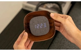 Digitálny budík Lumos Walnut – Gingko