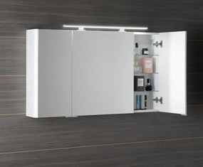 Sapho Sapho, LUCIE galérka s LED osvetlením, 126x70x17cm, biela, LU125-0030