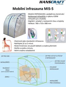 Hanscraft Mobilná infrasauna MIS-5