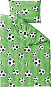 Bavlnené obliečky FUTBAL zelené Rozmer obliečky: 70 x 90 cm | 140 x 200 cm