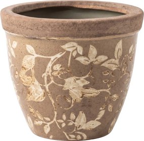 Dekorativní obal na květináč Vintage Charm L - Ø 18*15 cm