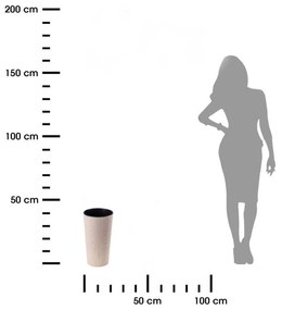 PLASTOVÝ KVETINÁČ URBANIKA ECO 19,5X36,5 CM BÉŽOVÁ