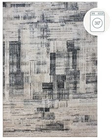 Sivý prateľný koberec 152x230 cm Silas Abstract – Flair Rugs
