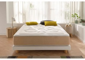 Tvrdý/stredne tvrdý pružinový obojstranný termoregulačný matrac 200x200 cm Hexaflex Bagged Springs Gel – Moonia