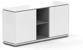 Nízka skriňa Creator 162,8 x 44,5 x 80,3 cm, antracit / biela