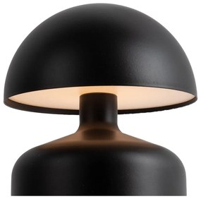 Čierna LED stolová lampa (výška 15 cm) Impetu – Leitmotiv