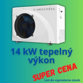 Tepelné čerpadlo bazénové Microwell 1400 compact green,  14kW