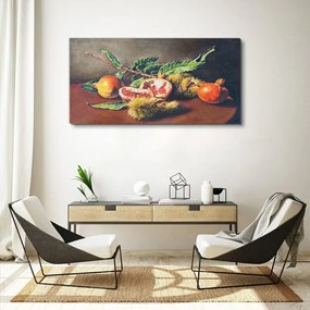 Obraz na plátne Ovocný vetva granátové jablko