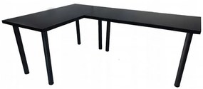 Písací Stôl Roh. Low Čierna 202x136x2,8 Model 0