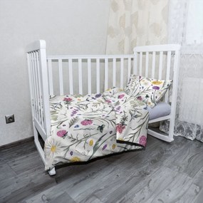 Sablio Mikroplyšové detské obliečky do postieľky Babičkina záhrada - 100x135 / 40x60