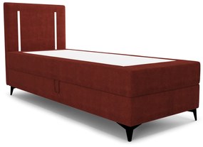 Jednolôžková posteľ 80 cm Ortega Bonell (červená) (s roštom, bez úl. priestoru) (s LED osvetlením). Vlastná spoľahlivá doprava až k Vám domov. 1082563