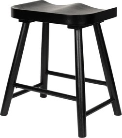 Čierna stolička z dubového dreva Vander – White Label