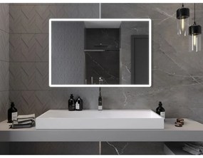 Mexen Navia, LED kúpeľňové zrkadlo s podsvietením 120 x 80 cm, 6000K, ochrana proti zahmlievaniu, 9803-120-080-611-00