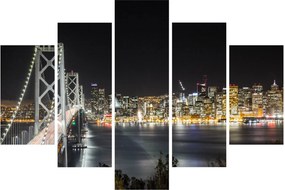 Obraz Brooklynského mostu a New Yorku (150x105 cm)