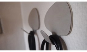 Svetlosivé oceľové háčiky v súprave 2 ks Curve M Nupo – LIND DNA