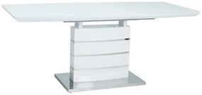 Rozkladací jedálenský stôl LEONARDO | biely Prevedenie: 140 (180) x 80 cm