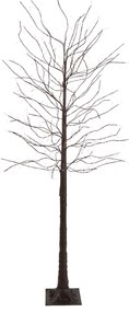Vianočná stojaca lampa hnedý strom 180 cm vrátane LED s časovačom IP44 - Ki