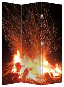 Paraván - oheň (126x170 cm)