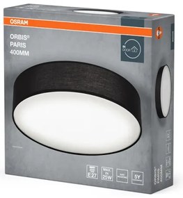 Osram - Stropné svietidlo ORBIS PARIS 2xE27/25W/230V pr. 40 cm čierna