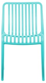 Tyrkysová plastová jedálenská stolička Glee – Leitmotiv