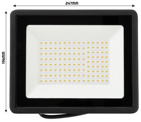 BERGE LED reflektor 100W IP65 studená biela