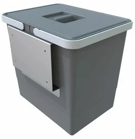 Vstavaný odpadkový kôš na dvierka 15 l, sivá
