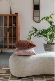 Béžová polstrovaná lavica z textílie buklé Noxx – White Label