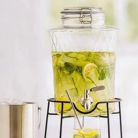 Kilner Sklenený súdok s kovovým kohútikom Diamond 5 l