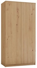 Šatníková skriňa Musecalo 3 (dub artisan). Akcia -19%. Vlastná spoľahlivá doprava až k Vám domov. 1132739