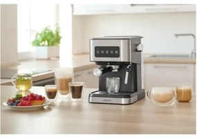 Sencor - pákový espresso kávovar 1050W/230V čierny/matný chróm