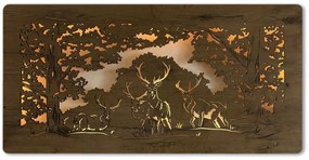 Led obraz Jeleň na batériu