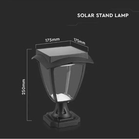 LED Solárna lampa LED/2W/3,7V 3000/6000K IP65 2200 mAh