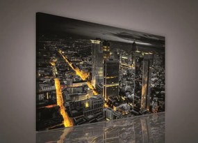 Obraz na stenu Frankfurt v noci 100 x 75 cm