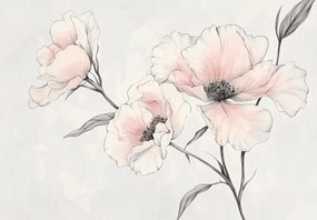 Fototapeta - Kreslený kvet (147x102 cm)