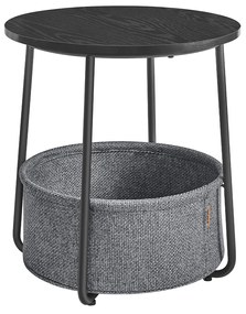 Odkládací stolek Vasagle Moris černý/šedý