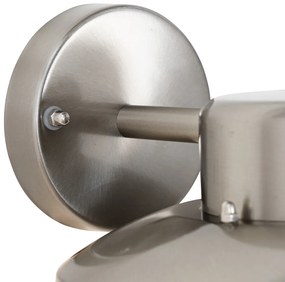 Priemyselná nástenná lampa oceľ IP44 - Shell