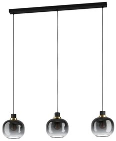 Eglo 99617 - Luster na lanku OILELLA 3xE27/40W/230V šedá