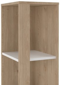 Knižnica v dekore duba v bielo-prírodnej farbe 41x205 cm Sign – Tvilum