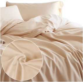 SATÉNOVÉ OBLIEČKY SATINLOVE CLASSIC 140X200 CM, 1KS 70X80 CM SVETLOBÉŽOVÉ