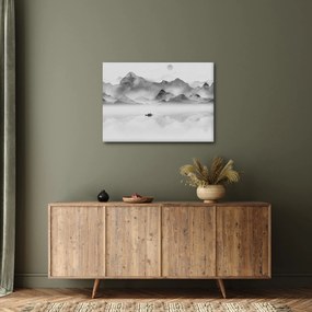 Obraz - Japonské jazero (70x50 cm)