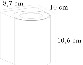 Nordlux - LED vonkajšie nástenné svietidlo CANTO 2xLED/5,5W/230V IP44 sivá